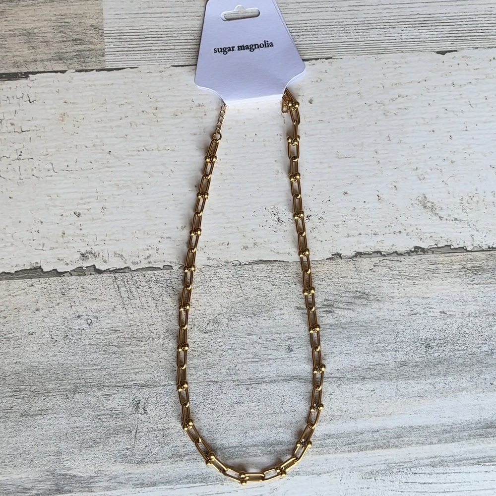 Women’s NWT Sugar Magnolia Gold Chain Necklace